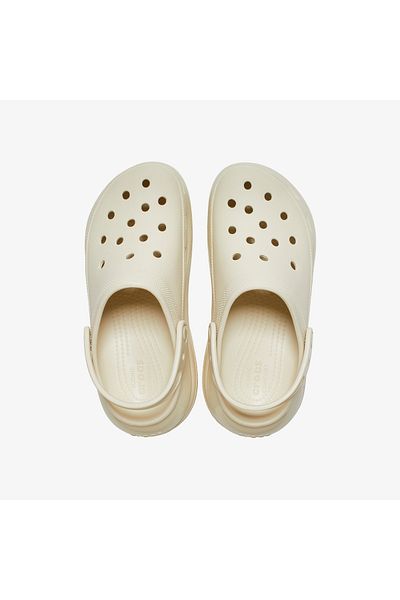 Crocs Γυναικείες κρεμ παντόφλες Mega Crush Classic