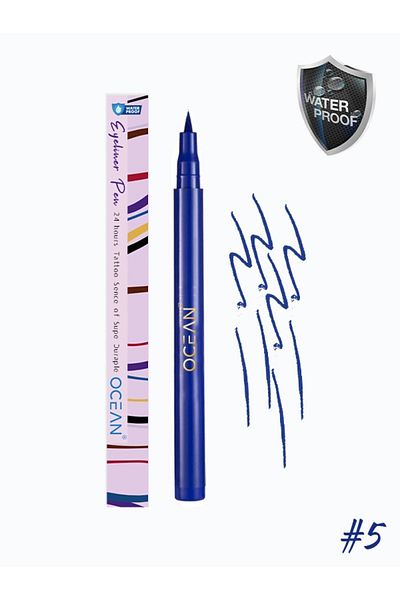 Ocean Blue Liquid Pen Eyeliner - Waterproof and Intense Pigmented