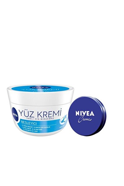 NIVEA Creme Nemlendirici Krem 30ml Ve Besleyici Yüz Bakım Kremi 100ml, Yağlı His Bırakmaz