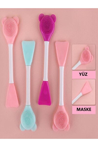 optana Masaj Fırçası Yüz Makyaj Temizleme Maske Spatulası
