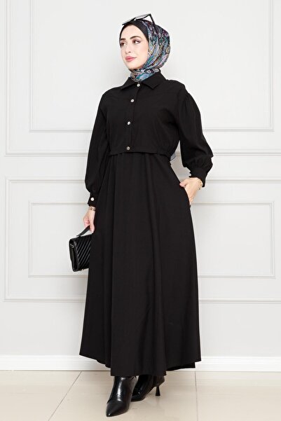 Sevitli Cepken Detailed Dress Suit-Black
