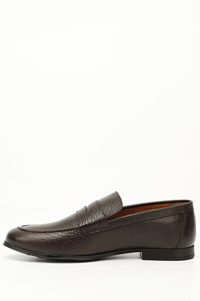 GÖNDERİ(R) ΚΑΦΕ Γνήσιο δέρμα με στρογγυλά δάχτυλα Loafer casual ανδρικά παπούτσια 01598