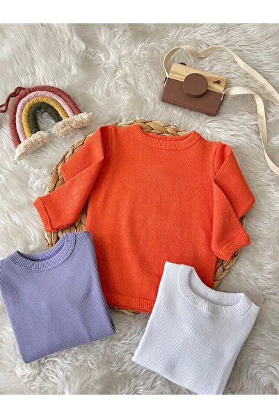 AKİF GİYİM Unisex Children's Long Sleeve Cashcorse Badi