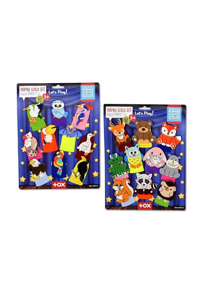 aylintac 2 Set - 20 Pieces Forest and Flying Animals Finger Puppet T218 T222
