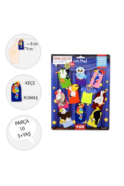 aylintac Flying Animals 10 Piece Finger Puppet Set T222