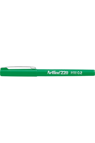artline 220 Super Fine 0.2mm Felt Tip Pen Green
