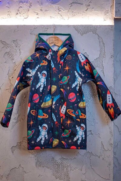 JO&JUKE Su İtici Uzay Baskılı Softshell Ceket