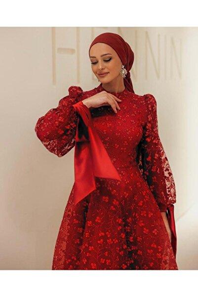 Hennin 24Y4852 Evening Silvery Chalikusu Sleeve Tie Bordo