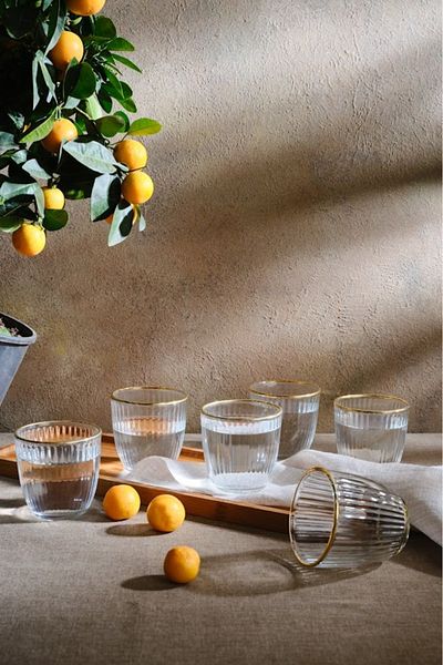 Karaca Ravello 6-Piece Water Glass 270 ml
