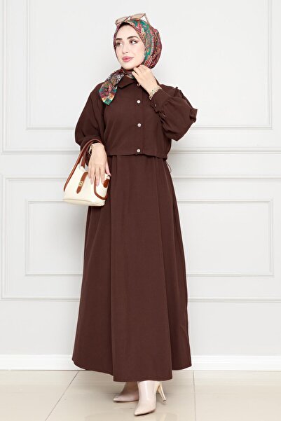 Sevitli Set rochie maro - Detaliu buzunar