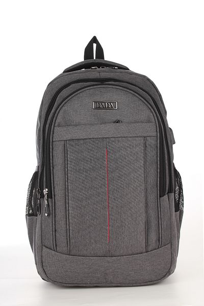 Fiyaka DADA-01 LAPTOP ΣΑΚΙΔΙΟ ΠΛΑΤΗΣ ΜΕ USB ΚΑΘΗΜΕΡΙΝΟ ΤΑΞΙΔΙΟ ΔΙΑΚΟΠΕΣ ΑΘΛΗΤΙΚΗ ΠΕΖΟΠΟΡΙΑ ΤΑΞΙΔΙΟ ΕΞΟΔΟΣ ΚΑΜΠΙΝΓΚ ΚΑΘΗΜΕΡΙΝΟ ΓΚΡΙ