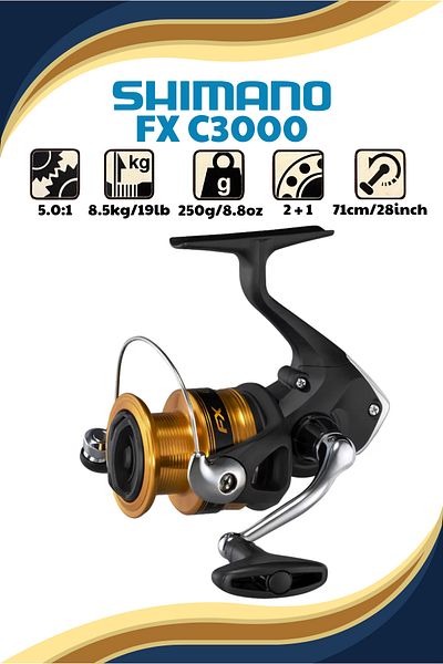 Shimano FX C3000 FC Spin (Spin-Cast) Mașină de pescuit