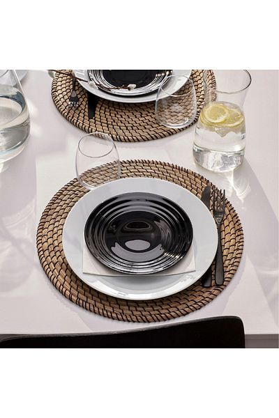 IKEA Black Natbarb Dessert Plate - 19 cm 40563696