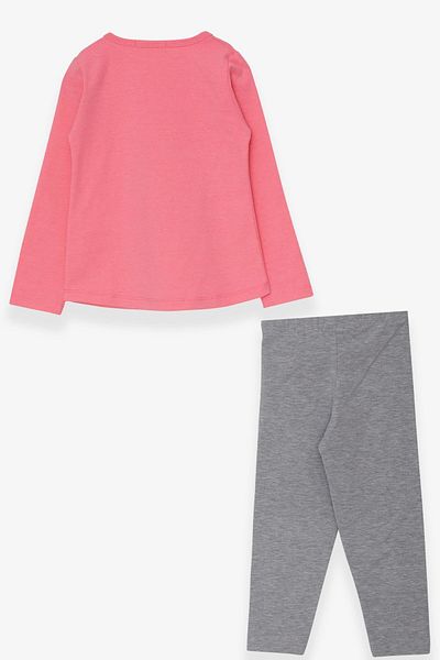 Breeze Girl's Tights Set, Printed, 1.5-5 Years, Neon Pink