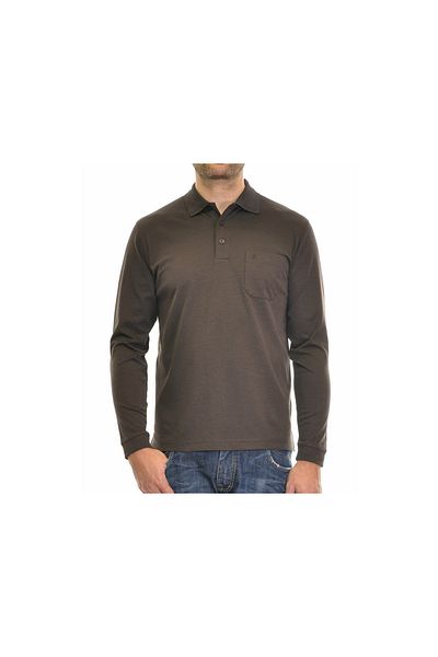 Ragman Poloshirt mit U-Ausschnitt