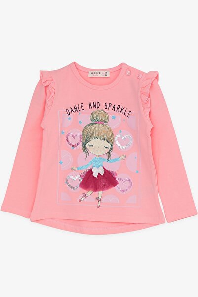 Breeze Girl's Tights Set Ballerina Girl Glitter Printed 1.5-5 Years, Powder