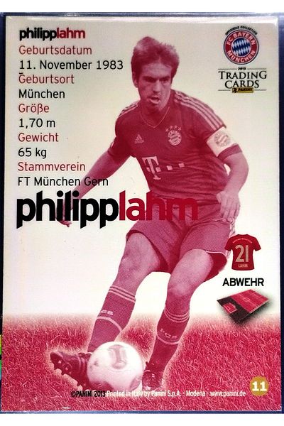 Panini Philipp Lahm Special Edition Card
