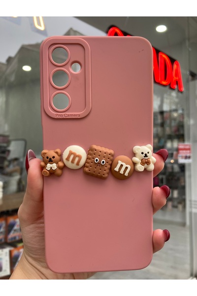 OVADA Samsung Galaxy A05S Uyumlu Kamera Korumalı 3D Ayıcıklı Silikon Kılıf