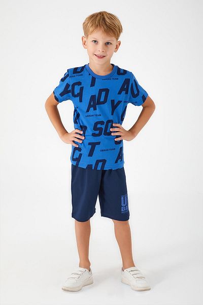 ROLY POLY Σετ βερμούδα 3040 Saxe Blue Color Father Son Waiter Σορτς Βερμούδα