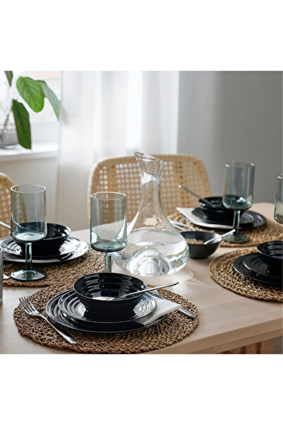 IKEA Black Natbarb Dessert Plate - 19 cm 40563696