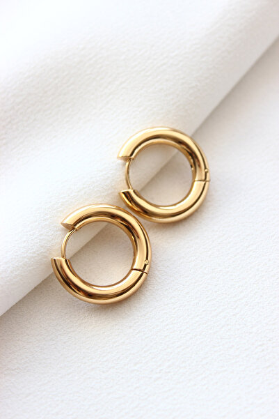 Dazzlecave 316L Paslanmaz Çelik Küpe - Halka Çelik Küpe - Kararmaz Küpe