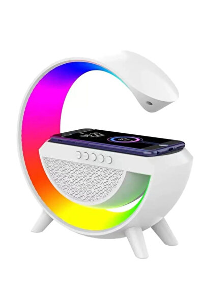 Genel Markalar Kablosuz Şarj RGB Işıklı Bluetooth Hoparlör Radyolu Müzik Çala...