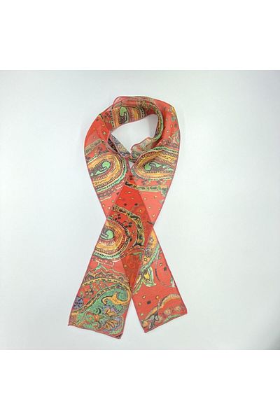 Tedz Collection PAREDORA Shawl Patterned Red Black Hippie Scarf