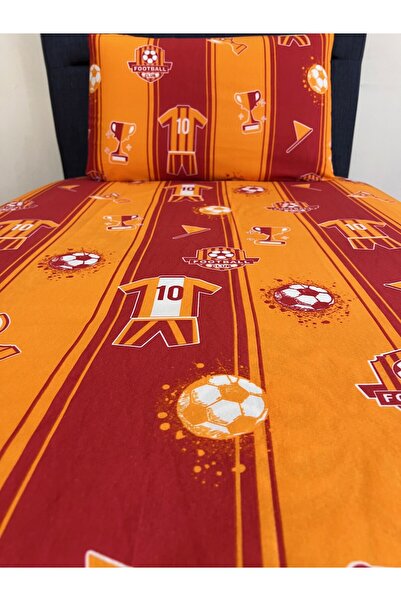 Touch Yellow Red Single Elastic Sheet Set - Padded Fan