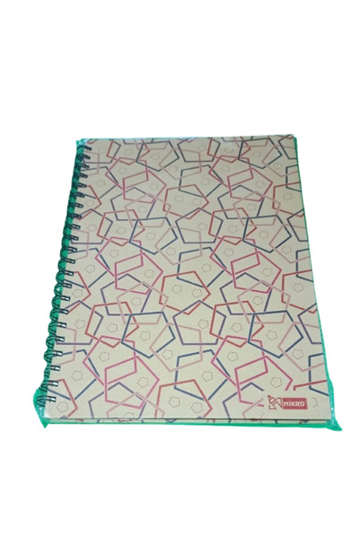 Mikro MİKRO SERT KAPAKLI SPİRALLİ A4 100 SAYFA KARELİ DEFTER