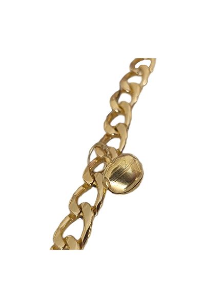 Markapet Cat and Dog Luxury Chain Necklace 25-30 cm Medium Gold