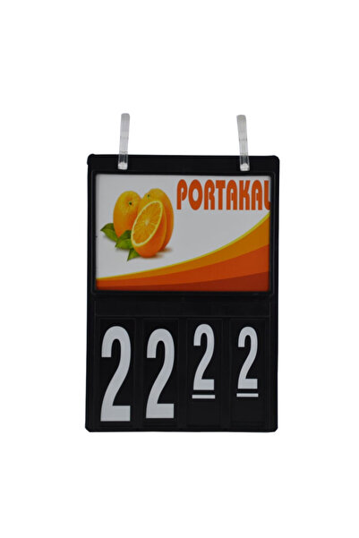 Yamani Display 10 ADET SİYAH RENK ORTA BOY MANAV ETİKETİ 17X24 CM