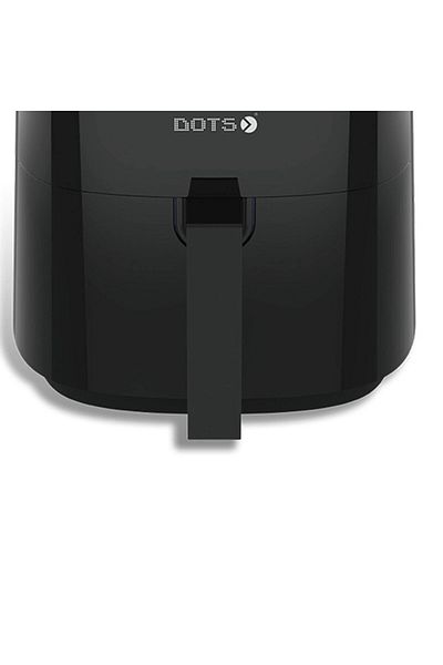 DOTS Air Fryer with Digital Control, 6.5 Liter Capacity - 1700 Watt - Silver & Black