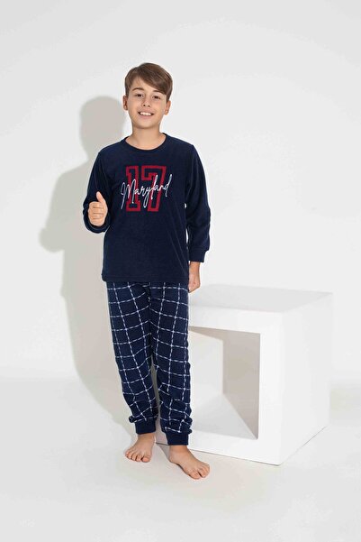 MEBA Erkek Baba-oğul (KOMBİN KENDİNİZ YAPIYORSUNUZ) Wellsoft Polar Pijama Takımı