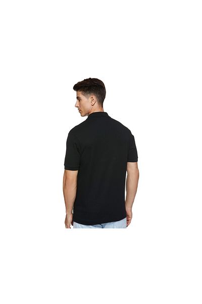 Lacoste Schwarzes Herren-T-Shirt mit klassischer Passform und Polokragen L 1212031 t5