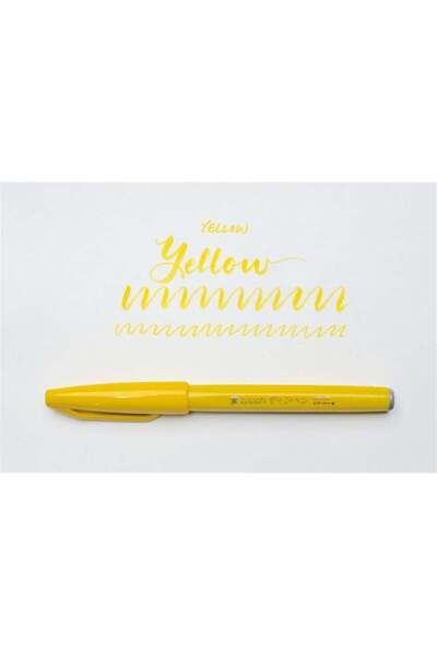 Pentel Brush Sign Fırça Uçlu Keçeli Kalem SES15C Yellow