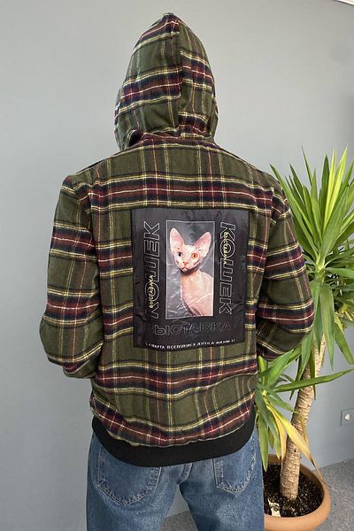 Alışveriş Sokağı Φούτερ με κουκούλα Oversize και τσέπη καγκουρό - Πίσω στάμπα
