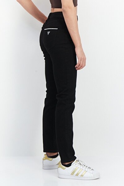 Guess Women Skinny Fit Solid Stretchable Jeans, Black