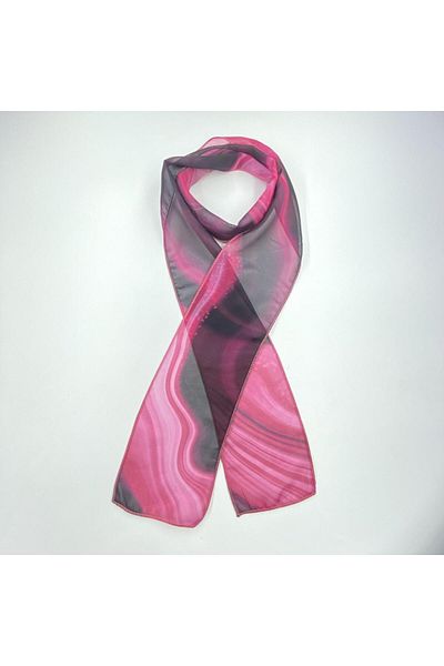 Tedz Collection PAREDORA Orchid Patterned Brown Beige Hippie Scarf