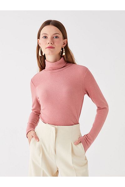 LC Waikiki Turtleneck Sima, hosszú ujjú női blúz