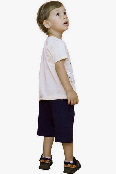 Breeze Baby Boy Shorts Set Polar Bear Printed 9 Months-3 Years, Beige