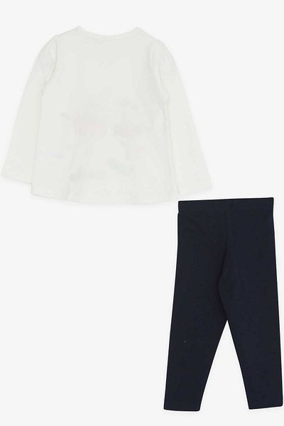 Breeze Girl's Tights Set Ballerina Embroidered 1.5-5 Years, Ecru