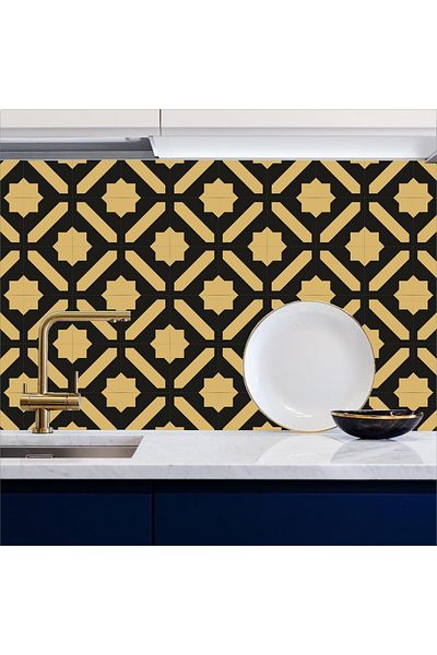 Bigaimaj Folie Autoadeziva Intre Blat Bucatarie Neagra 60cmx100cm
