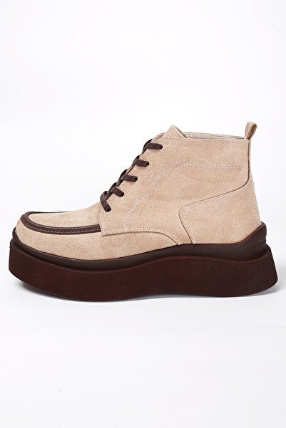 Liza Shoes Clara Kadın Bağcıklı Süet Bot A014-K700