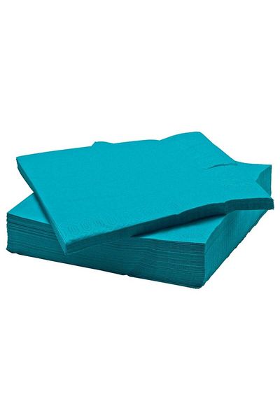 IKEA Turquoise Fantastisk Napkin - 40x40 Cm, 50 Pieces,20236262