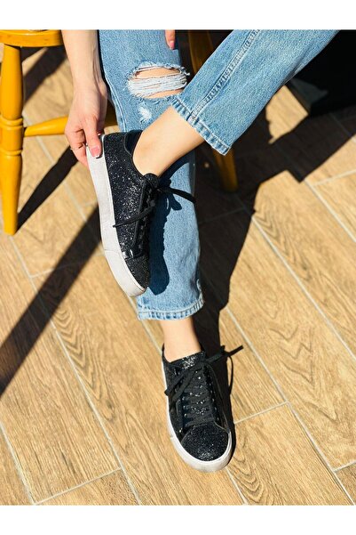 Genetti KAdın Taşlı Yıldız Desenli Spor Ayakkabı SP-1380