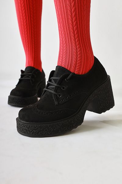 Limoya Lenie Black Suede Laser Cut Detailed Women's Casual Shoes