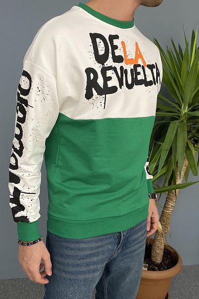 Alışveriş Sokağı Λεπτό φούτερ με στάμπα Crew Neck Oversize