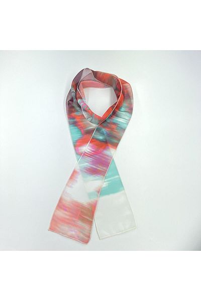 Tedz Collection PAREDORA Soft Transition Red Green Hippie Scarf