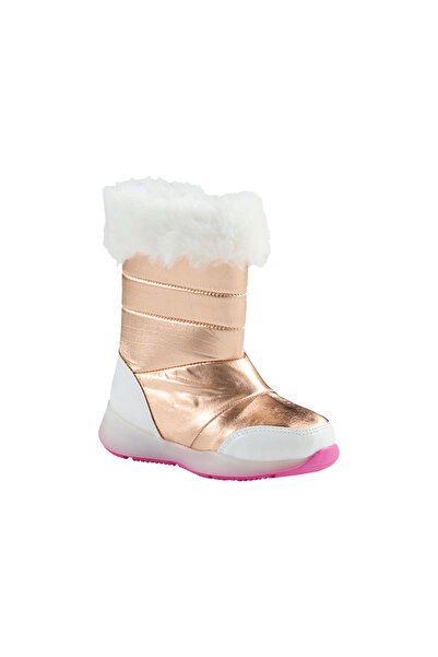 Panço Kız Çocuk İçten Fermuarlı Rose Bot