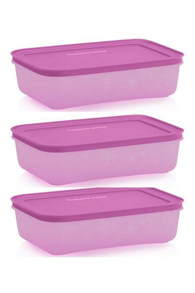 Tupperware Alaska Horizontal Purple Refrigerator Storage Container - 3X1 Lt (20kg)
